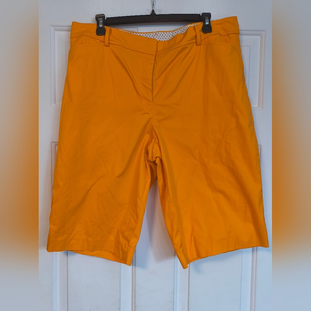 Talbots Orange Women's Summer Shorts Casual Vacation Size 14 - Picture 5 of 7